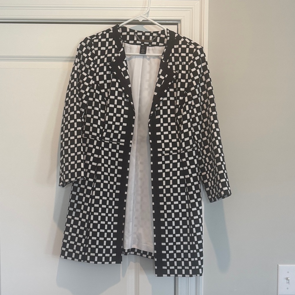 WHBM Checkered Women's Coat